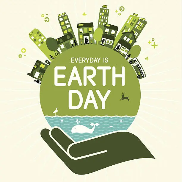 Vector illustration of Earth Day