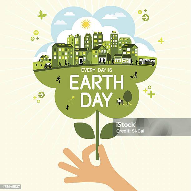 Earth Day Stock Illustration - Download Image Now - Sustainable Resources, Earth Day, Environmental Conservation