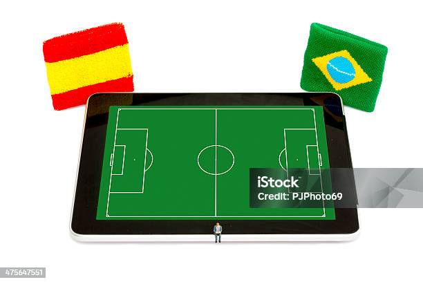 Soccer Eventos En Tableta Digital Foto de stock y más banco de imágenes de Actividad - Actividad, Actividades recreativas, Adulto
