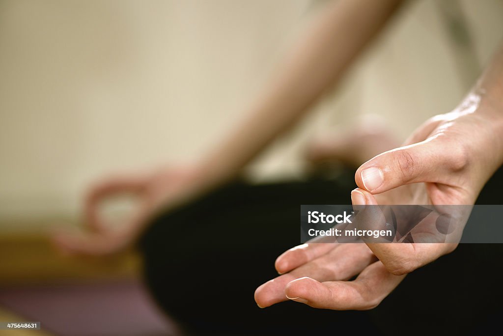 Yoga detail with hand Adult Stock Photo