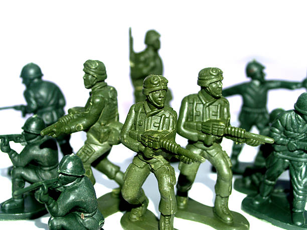 istock Green Army toy soldiers 475652853