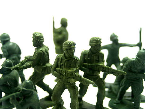 istock Green Army toy soldiers 475652893