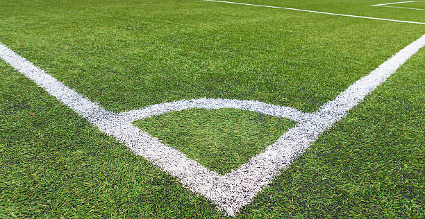 istock Corner line on soccer field 475653951
