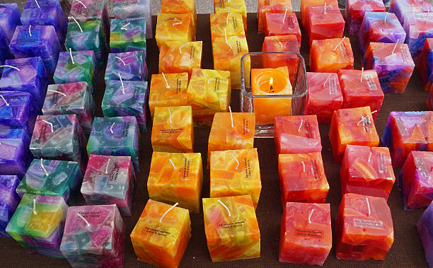 istock Variety of scented and colourful candles 475654078