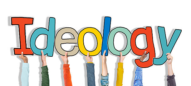 istock Group of Hnads Holding Word Ideology 475654088