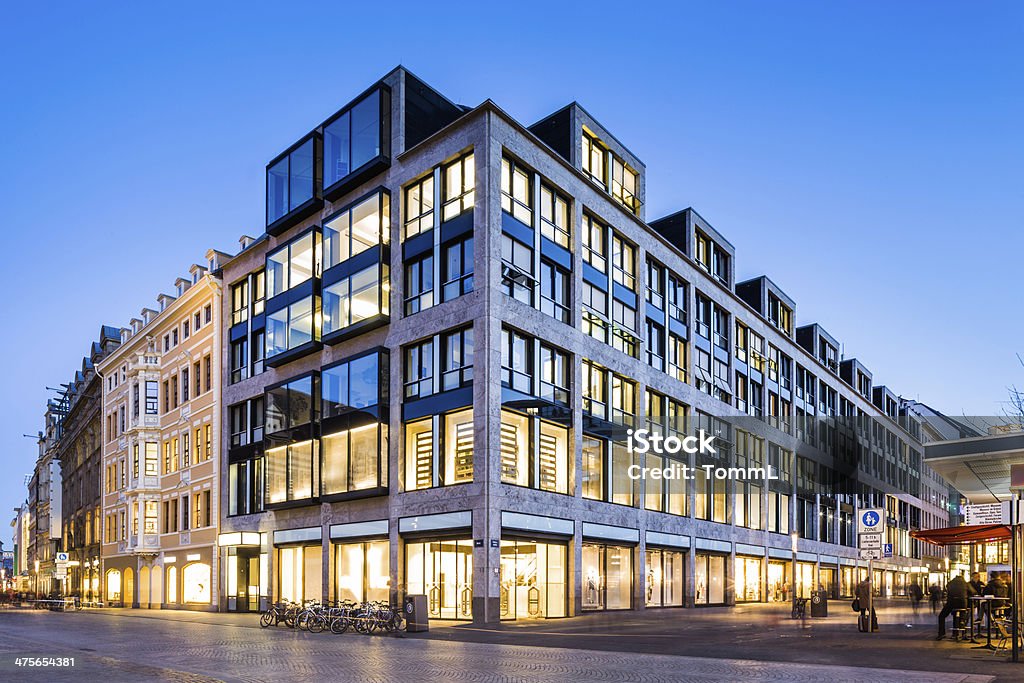 Messehaus Am Markt, Leipzig, Germany Messehaus Am Markt, is a famous place located directly at the town square in Leipzig, Germany. It has a lot of stores and office spaces. Building Exterior Stock Photo