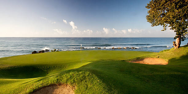 Golf Green By The Ocean