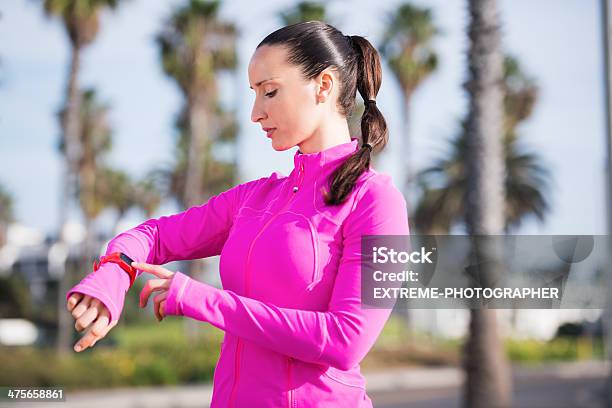 Race Time Monitoring Stock Photo - Download Image Now - Active Lifestyle, American Culture, Anaerobic Exercise