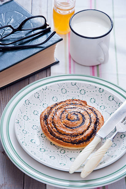 istock Sweet poppy seed bun 475659776