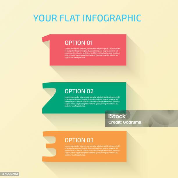 Ilustración de Número De Diseño Plano y más Vectores Libres de Derechos de Infografía - Infografía, Número 2, Tres objetos