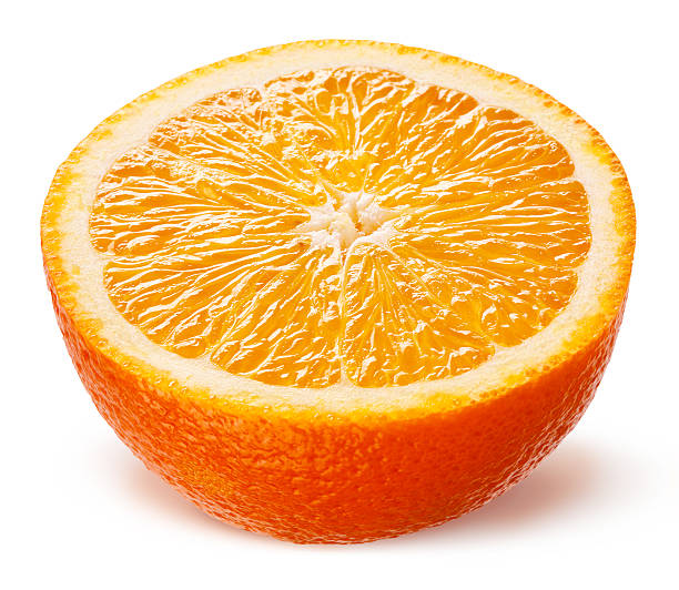 istock Orange. Half of fruit isolated on white background 475667669