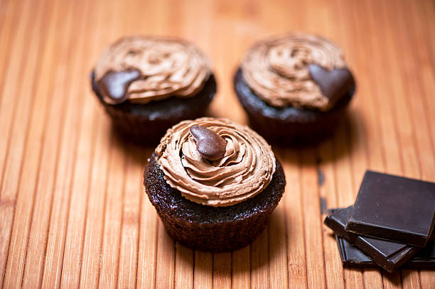 istock Chocolate  muffin with creamy ice cream on top 475668115