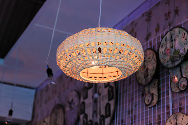 istock Lighten lamps which made of bamboo 475668163