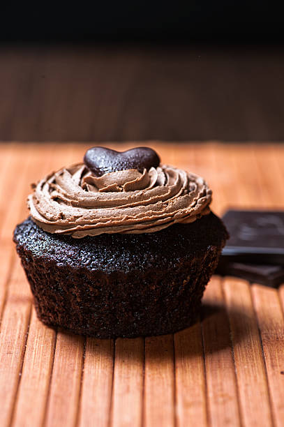 istock One chocolate muffin suffed with sweet creamy hazelnut sauce and 475670581