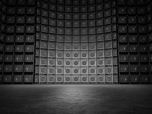 istock Wall of guitar amps 475671951