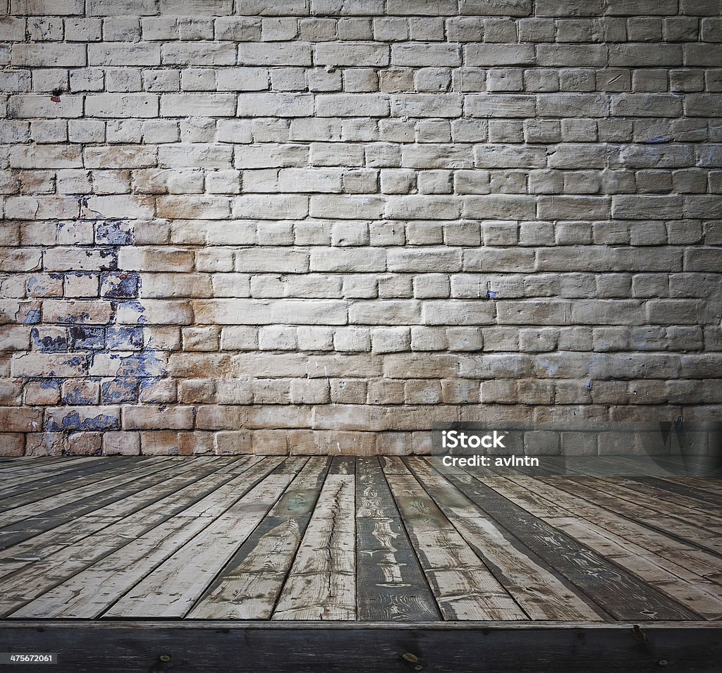 old room with brick wall old room with brick wall, vintage background Abandoned Stock Photo