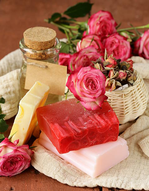 istock handmade soap with the scent of roses 475677397