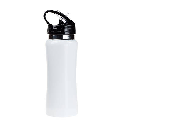 istock Isolated stainless steel bottle on white background 475678552