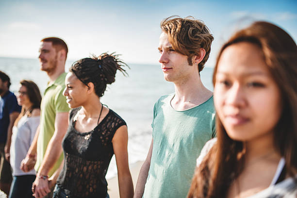 istock Group of college student outdoors 475684280