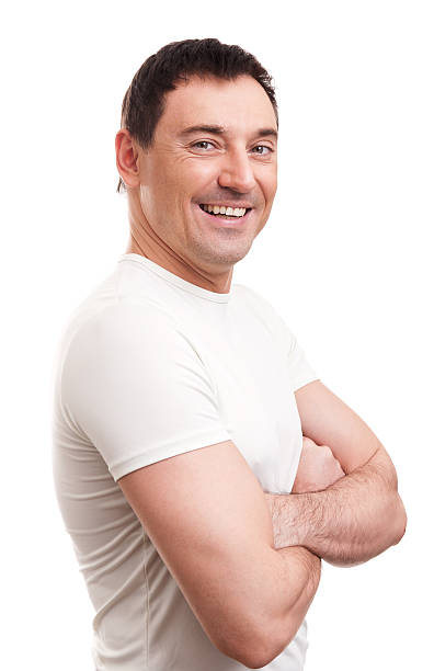 istock muscular handsome man wearing t-shirt 475684412