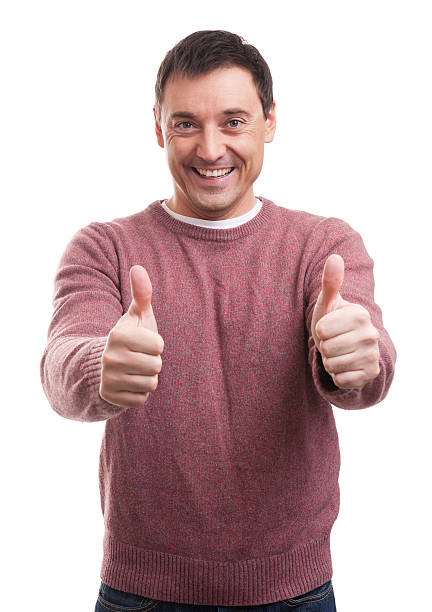 istock Happy man giving thumbs up sign 475684512
