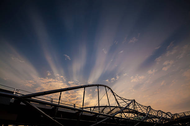 istock Morning Sun Skyline over Bridge - Stock Image 475684667
