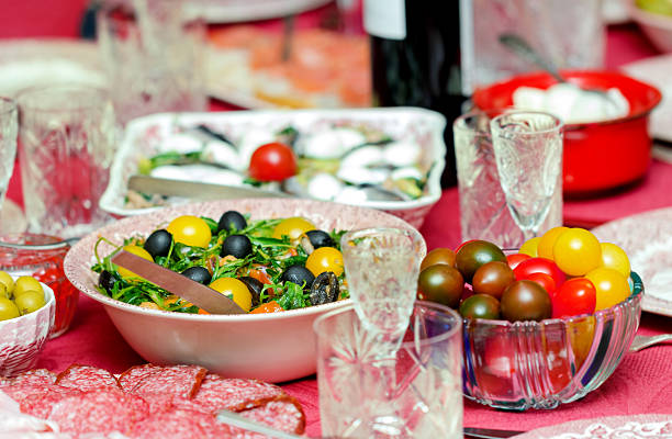 istock Fragment of festive table 475689402