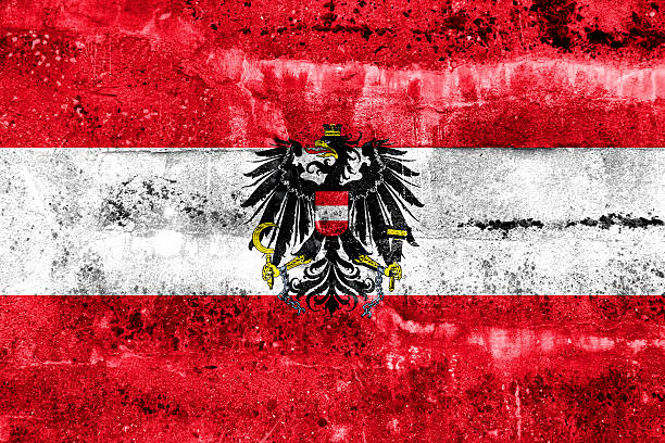 istock Austria Flag painted on grunge wall 475691861