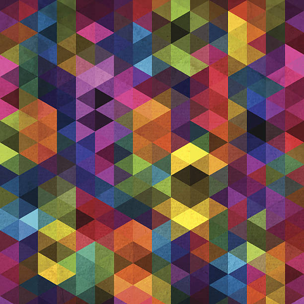 streszczenie geometrycznej tło - stained glass backgrounds pattern abstract stock illustrations