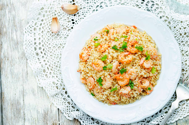 istock quinoa with shrimp and parsley 475692834