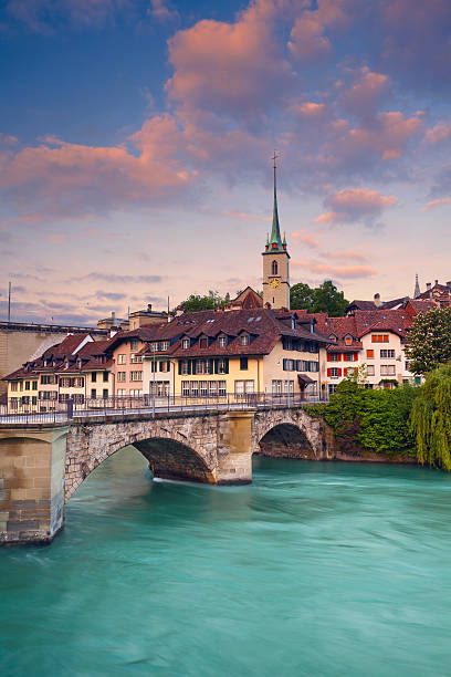 bern. - berne switzerland europe bridge стоковые фото и из�ображения