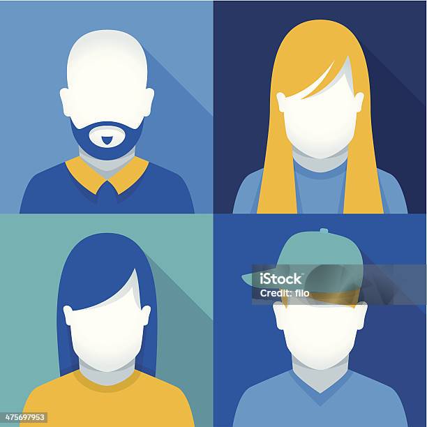People Avatars Stock Illustration - Download Image Now - Avatar, Family, Baseball Cap