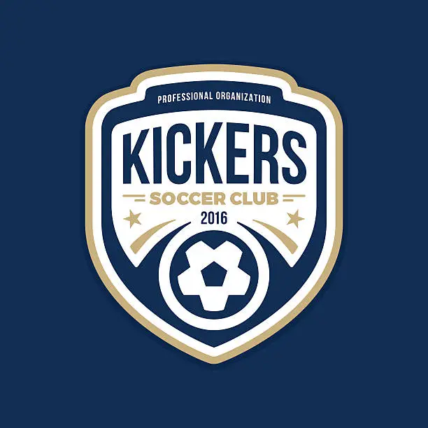 Vector illustration of Soccer crest