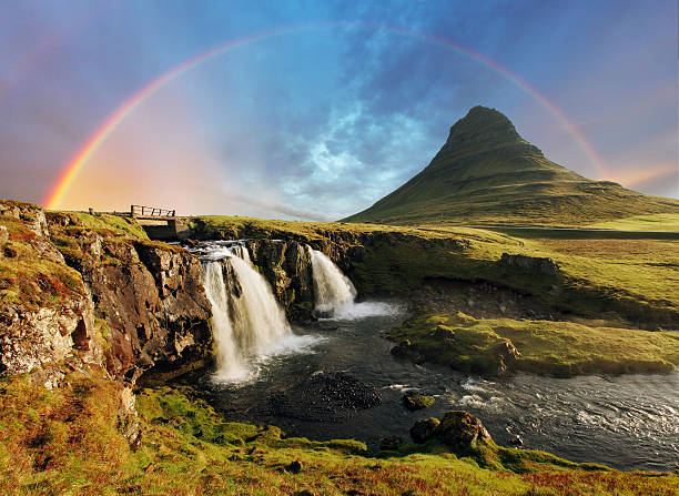 Iceland landscape Iceland landscape kirkjufell stock pictures, royalty-free photos & images