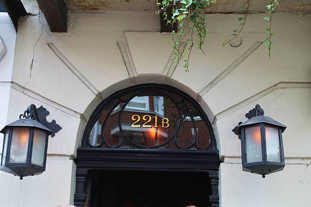 London, United Kingdom - May 25, 2016: The window of Sherlock Holmes shop in Baker street.