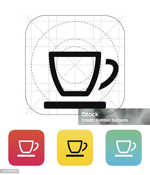 Vuoto Tazza Da Tè Icona - Immagini vettoriali stock e altre immagini di Assaggiare - Assaggiare, Bianco, Bibita
