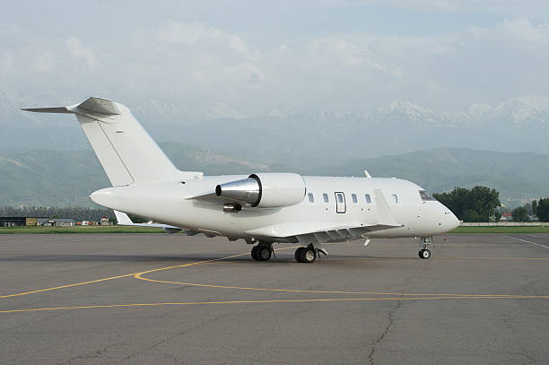 istock Business jet airplane on the ground 475704504
