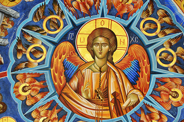 istock Fresco of Jesus and Saints 475706136