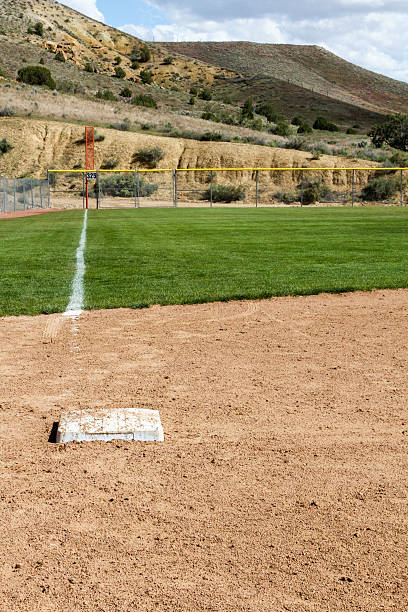 istock Looking down the third base foul line in New Mexico 475709454