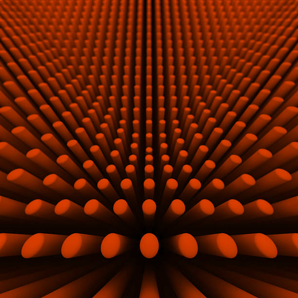 background orange cylinders illustration of orange cylinders for use as background bed of nails stock pictures, royalty-free photos & images