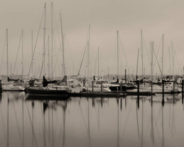 istock Anchored Sailboats in a Harbor 475723810