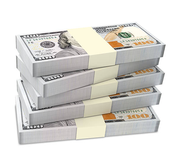istock Dollars money isolated on white background. 475725582