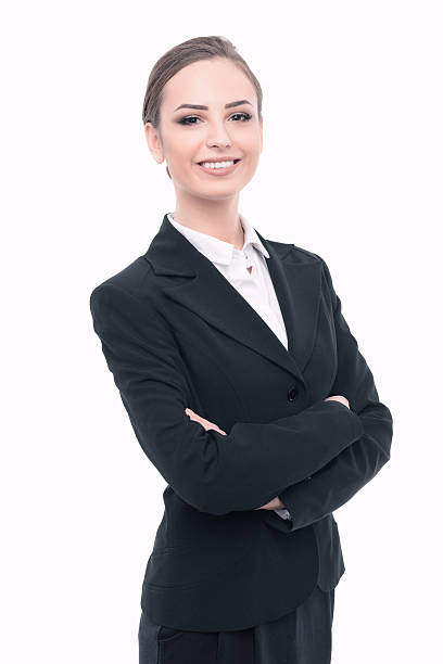 istock Beautiful woman in formal clothes 475726580