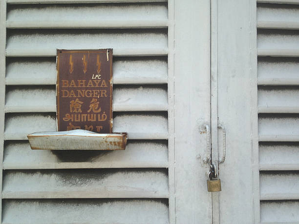 istock Danger sign electrocute in Malaysia 475729202