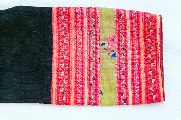 istock Thai embroidery, Handmade tribe textile style. 475731386
