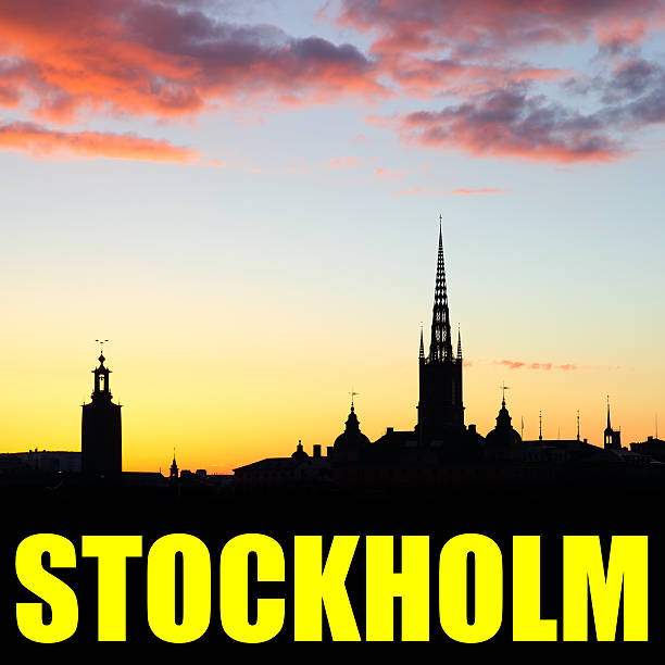 stoccolma - stockholm sweden gamla stan town square foto e immagini stock