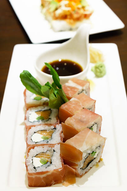 istock salmon cream cheese sushi 475733416