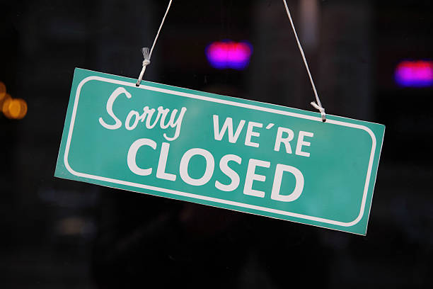 Closed sign Closed sign. (Sorry we are closed) closed sign stock pictures, royalty-free photos & images