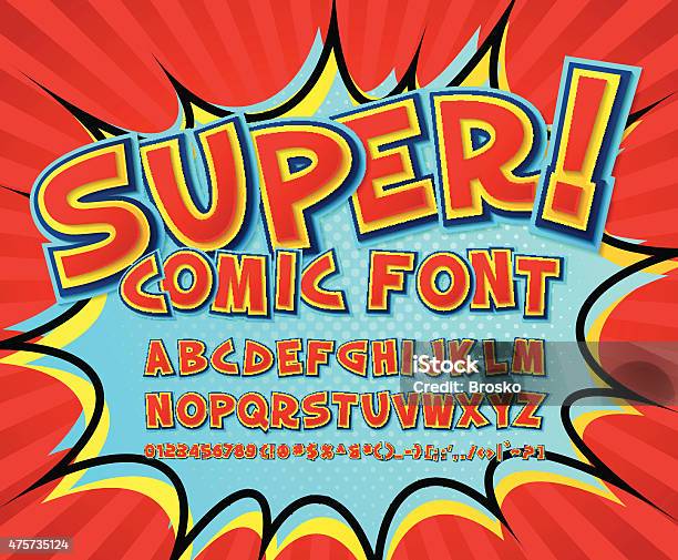 Kreative Comic Schriftart Aus Vektoralphabet Im Stil Der Popart Stock Vektor Art und mehr Bilder von Comic - Publikation