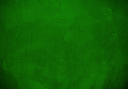 Green plaster wall surface